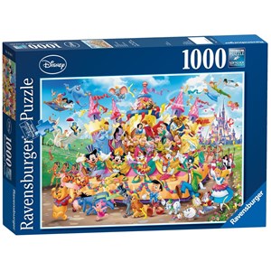 Ravensburger (19383) - "Disney Carnival" - 1000 brikker puslespil