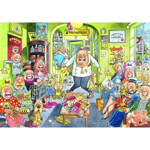 Jumbo (13216) - "Uproar At The Vets" - 1000 brikker puslespil