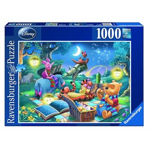 Ravensburger (15875) - "Winnie the Pooh, Star Gazing" - 1000 brikker puslespil