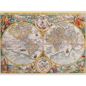 Ravensburger (16381) - "Historisk Kort" - 1500 brikker puslespil