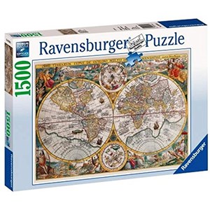 Ravensburger (16381) - "Historisk Kort" - 1500 brikker puslespil