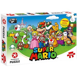 Winning Moves Games (11002) - "Super Mario" - 500 brikker puslespil