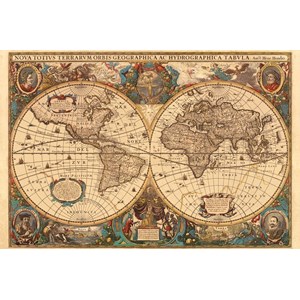 Ravensburger (17411) - "Antikt verdenskort" - 5000 brikker puslespil