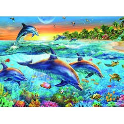Ravensburger (14210) - "Dolphin Cove" - 500 brikker puslespil