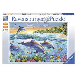 Ravensburger (14210) - "Dolphin Cove" - 500 brikker puslespil