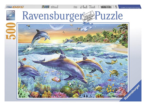 Ravensburger (14210) - "Dolphin Cove" - 500 brikker puslespil