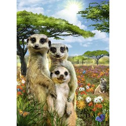 Ravensburger (14744) - "Suricates" - 500 brikker puslespil