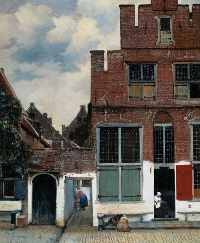 PuzzelMan (386) - Johannes Vermeer: "Den lille gade" - 1000 brikker puslespil