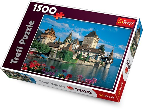 Trefl (26102) - "Oberhofen Castle, Switzerland" - 1500 brikker puslespil