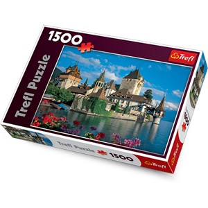 Trefl (26102) - "Oberhofen Castle, Switzerland" - 1500 brikker puslespil