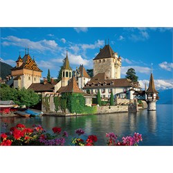 Trefl (26102) - "Oberhofen Castle, Switzerland" - 1500 brikker puslespil