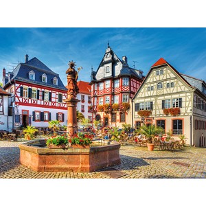 Trefl (33052) - "Market Square, Heppenheim, Germany" - 3000 brikker puslespil