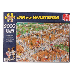 Jumbo (17075) - Jan van Haasteren: "The Tennis Court" - 2000 brikker puslespil