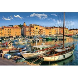 Trefl (26130) - "Old Port in Saint-Tropez" - 1500 brikker puslespil