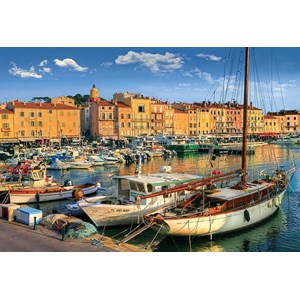 Trefl (26130) - "Old Port in Saint-Tropez" - 1500 brikker puslespil