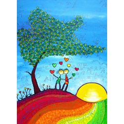 Grafika Kids (01715) - Anne Poire, Patrick Guallino: "Signes et Sillons de Bonheur" - 300 brikker puslespil