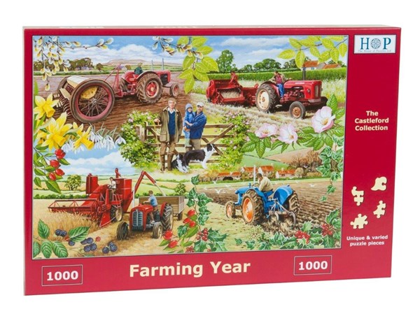 The House of Puzzles (4005) - "Farming Year" - 1000 brikker puslespil