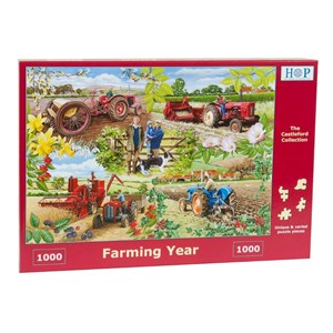 The House of Puzzles (4005) - "Farming Year" - 1000 brikker puslespil