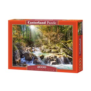 Castorland (C-200382) - "Stream in the Forest" - 2000 brikker puslespil