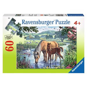 Ravensburger (09617) - Steve Crisp: "Mother and Foal" - 60 brikker puslespil