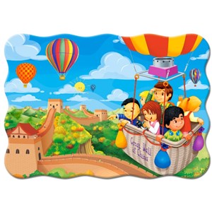 Castorland (B-03648) - "Balloon Ride over the Grat Wall of China" - 30 brikker puslespil