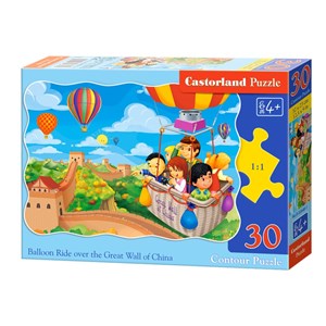 Castorland (B-03648) - "Balloon Ride over the Grat Wall of China" - 30 brikker puslespil