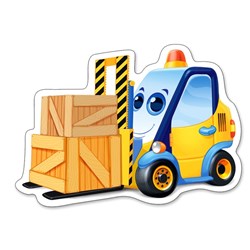 Castorland (B-005024) - "Funny Building Machines" - 3 4 6 9 brikker puslespil