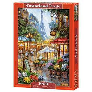 Castorland (C-103669) - "Blomstermarked i Paris" - 1000 brikker puslespil