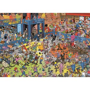 Jumbo (19060) - Jan van Haasteren: "Rollerdisco" - 1000 brikker puslespil