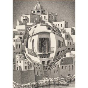 PuzzelMan (864) - M. C. Escher: "Balcon" - 1000 brikker puslespil