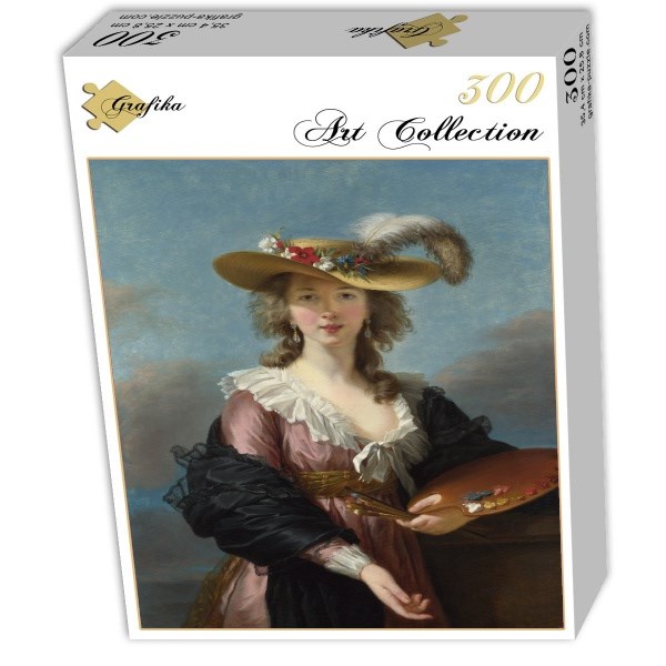 Grafika (02173) - Élisabeth Vigée Le Brun: "Self-portrait in a Straw Hat, 1782" - 300 brikker puslespil