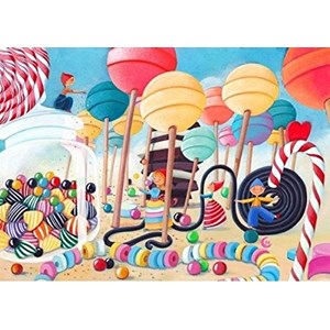Puzzle Michele Wilson (W149-50) - "Candy Land" - 50 brikker puslespil