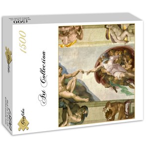 Grafika (00728) - Michelangelo: "Michelangelo, 1508-1512" - 1500 brikker puslespil