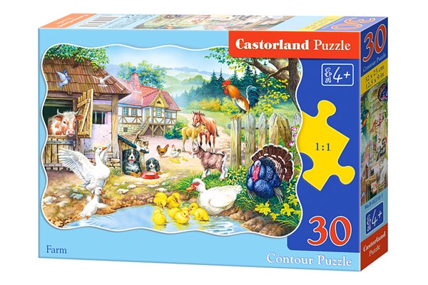Castorland (B-03310) - "The farm" - 30 brikker puslespil
