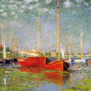 Puzzle Michele Wilson (Z47) - Claude Monet: "The Red Boats" - 30 brikker puslespil
