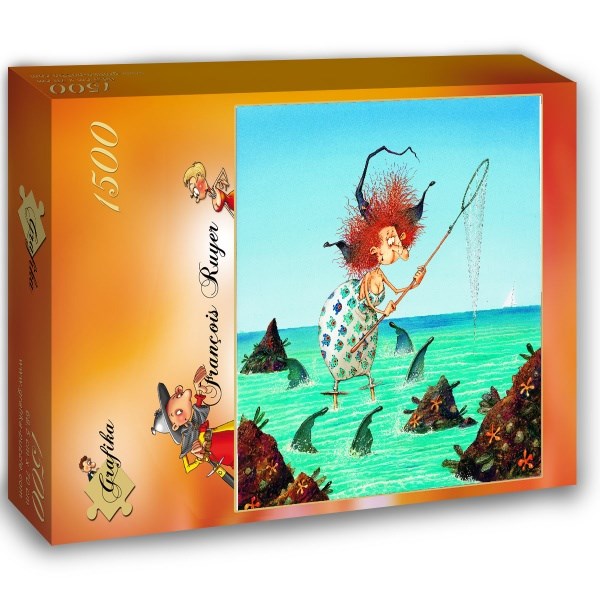 Grafika (02150) - François Ruyer: "The Witch" - 1500 brikker puslespil