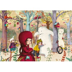 Puzzle Michele Wilson (W308-24) - "Encounter in the forest" - 24 brikker puslespil