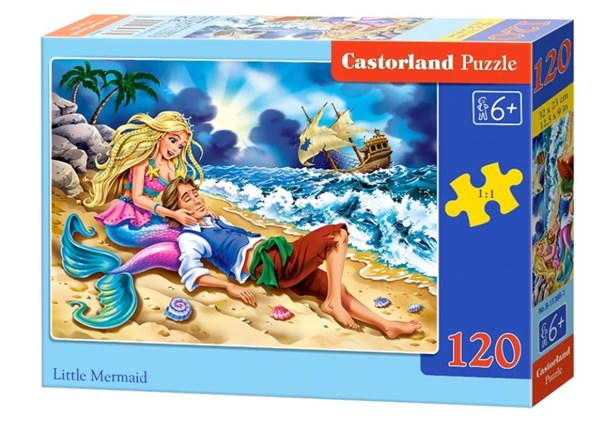 Castorland (B-13388) - "Little Mermaid" - 120 brikker puslespil