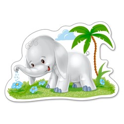 Castorland (B-005017) - "African Animals" - 3 4 6 9 brikker puslespil