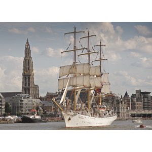 PuzzelMan (405) - "Belgium, Antwerp" - 1000 brikker puslespil