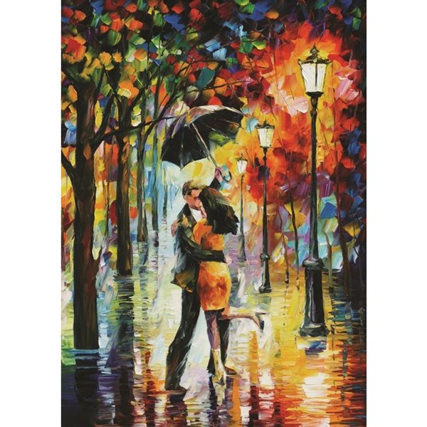 PuzzelMan (789) - Leonid Afremov: "Dance Under The Rain" - 1000 brikker puslespil