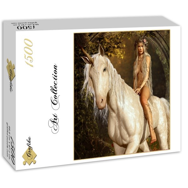 Grafika (00801) - "Unicorn and Elf" - 1500 brikker puslespil
