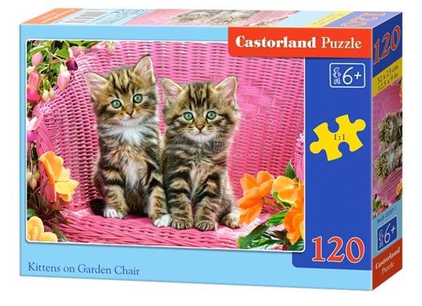 Castorland (B-13357) - "Kittens" - 120 brikker puslespil