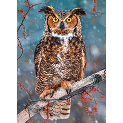 Castorland (B-27347) - "Great Horned Owl" - 260 brikker puslespil