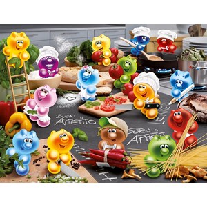 Ravensburger (16608) - "Kitchen Rush" - 2000 brikker puslespil