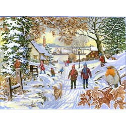 The House of Puzzles (4388) - "Snowy Walk" - 500 brikker puslespil