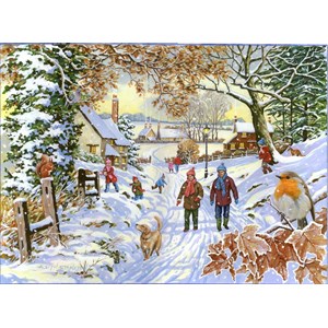 The House of Puzzles (4388) - "Snowy Walk" - 500 brikker puslespil