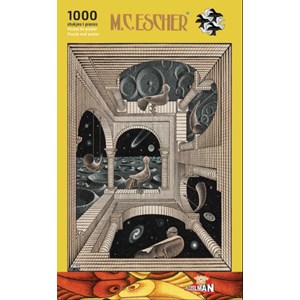 PuzzelMan (863) - M. C. Escher: "Different World" - 1000 brikker puslespil