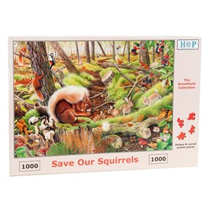 The House of Puzzles (3688) - "Save Our Squirrels" - 1000 brikker puslespil