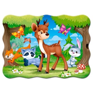 Castorland (B-03570) - "A Deer and Friends" - 30 brikker puslespil